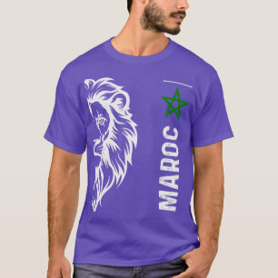 marokko Marokko löwe Flagge 2024 T-Shirt