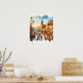 Marokko Marrakesch Medina Poster (Küche)
