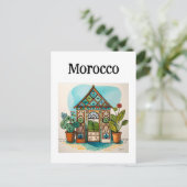 Marokko Marrakesch Postkarte (Stehend Vorderseite)