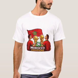 Marokko Meister   Fußball-Sieg-Design T-Shirt