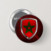 Marokko Metallisches Emblem Button (Vorne & Hinten)