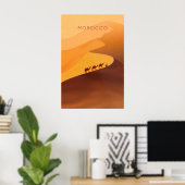 Marokko Minimal Reiseplakat Poster (Heimbüro)