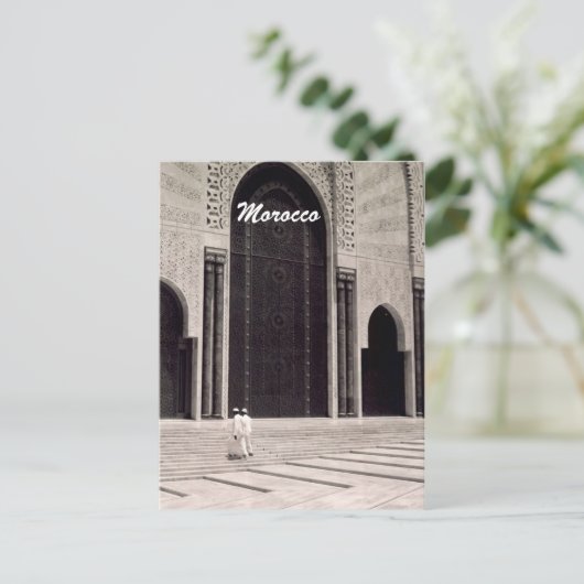 Marokko-Moschee Postkarte (Stehend Vorderseite)