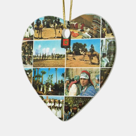 Marokko, Nordafrika, Marrakesch multiview Keramikornament (Links)