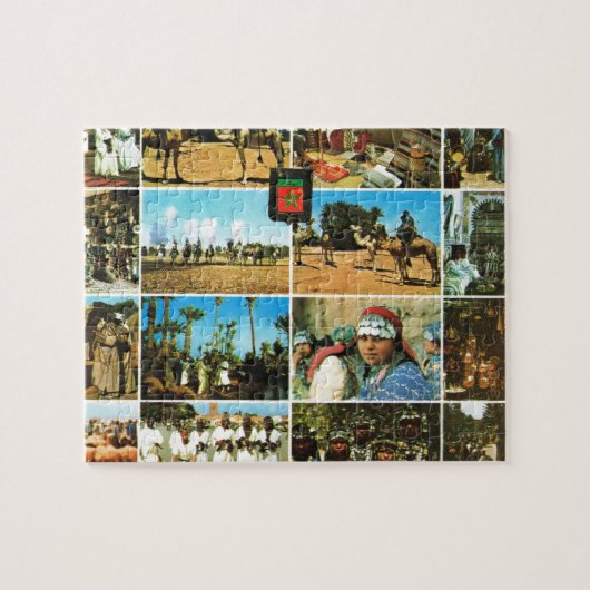 Marokko, Nordafrika, Marrakesch multiview Puzzle (Horizontal)