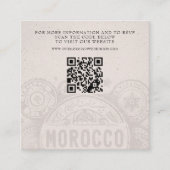 Marokko Pass Wedding QR Begleitkarte (Vorderseite)