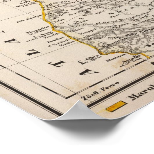 Marokko Poster (Ecke)