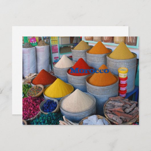 Marokko Postkarte (Vorne/Hinten)