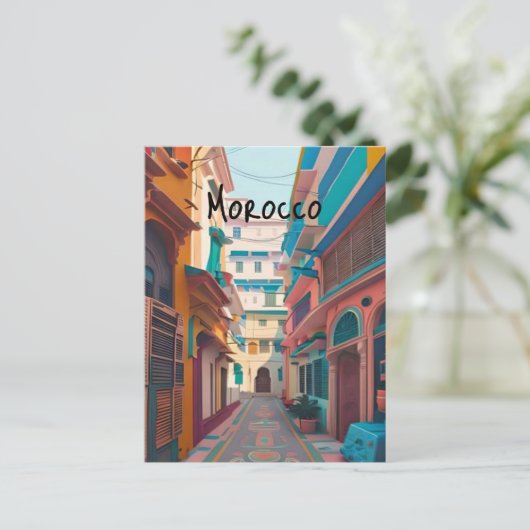 Marokko Postkarte (Stehend Vorderseite)