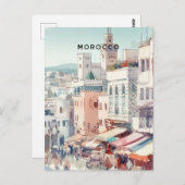 Marokko Postkarte (Vorne/Hinten)