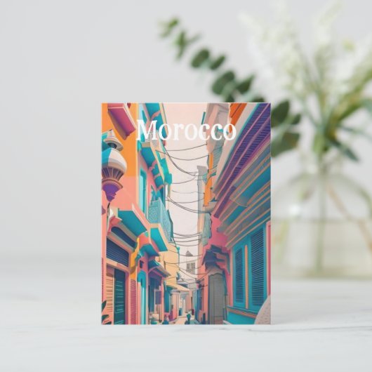 Marokko Postkarte (Stehend Vorderseite)