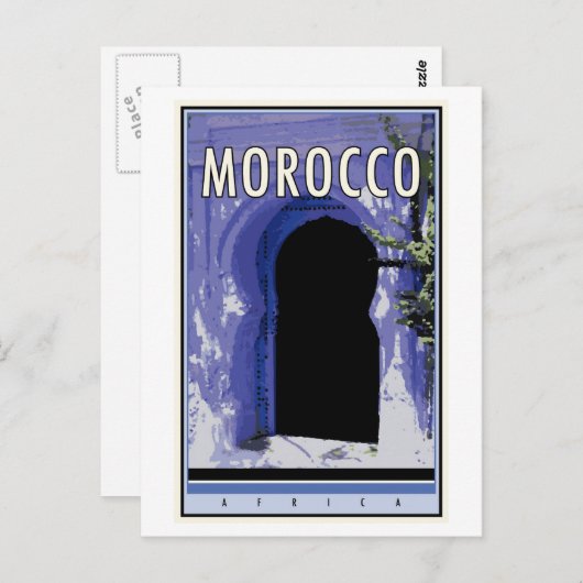 Marokko Postkarte (Vorne/Hinten)