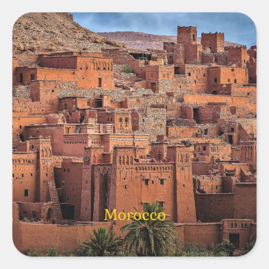 Marokko, Quadratischer Aufkleber (Vorderseite)