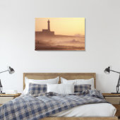Marokko, Rabat, Leuchtturm bei Sonnenuntergang mit Leinwanddruck (Insitu (Schlafzimmer))