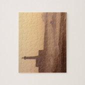 Marokko, Rabat, Leuchtturm bei Sonnenuntergang mit Puzzle (Vertikal)