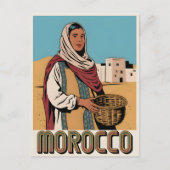 Marokko Reise-Postkarte mit Geschenk für die Einhe Postkarte (Vorderseite)