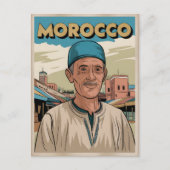 Marokko Reise-Postkarte mit Geschenk für Einheimis Postkarte (Vorderseite)