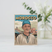 Marokko Reise-Postkarte mit Geschenk für Einheimis Postkarte (Stehend Vorderseite)