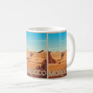Marokko Reise Postkarte Wüstenkamel Geschenk Kaffeetasse