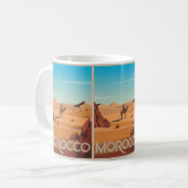 Marokko Reise Postkarte Wüstenkamel Geschenk Kaffeetasse (Vorderseite Links)