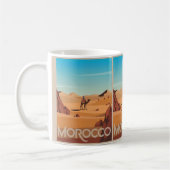 Marokko Reise Postkarte Wüstenkamel Geschenk Kaffeetasse (Links)