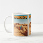 Marokko Reise Postkarte Wüstenkamel Geschenk Kaffeetasse (Links)