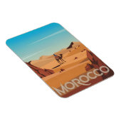 Marokko Reise Postkarte Wüstenkamel Geschenk Magnet (Rechte Seite)