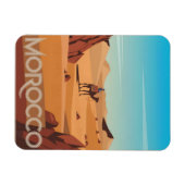 Marokko Reise Postkarte Wüstenkamel Geschenk Magnet (Horizontal)