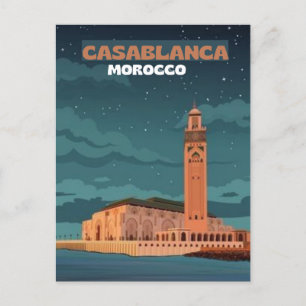 Marokko Reise Postkarten Kunst, Casablanca Reise K