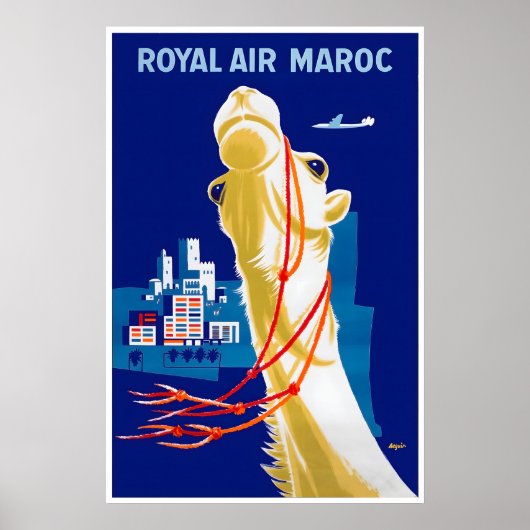 Marokko Reiseplakat Marokkanischer KunstdruckA Poster (Vorne)