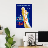 Marokko Reiseplakat Marokkanischer KunstdruckA Poster (Heimbüro)