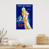Marokko Reiseplakat Marokkanischer KunstdruckA Poster (Küche)