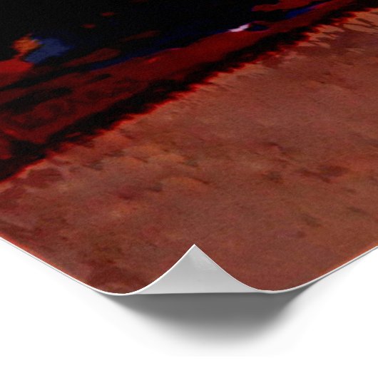 Marokko Reiseplakat. Poster (Ecke)