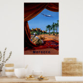 Marokko Reiseplakat. Poster (Küche)