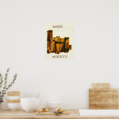 Marokko Reiseplakat Poster (Küche)