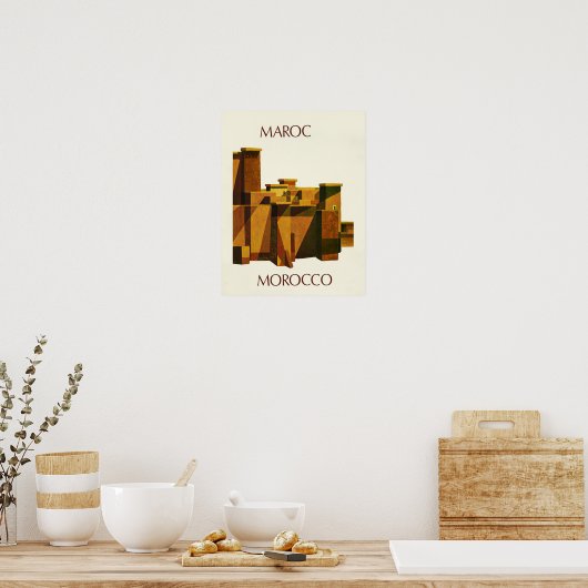 Marokko Reiseplakat Poster (Küche)