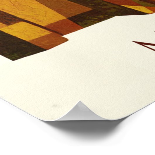 Marokko Reiseplakat Poster (Ecke)