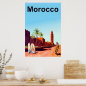 Marokko Reiseplakat Poster (Küche)