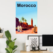 Marokko Reiseplakat Poster (Heimbüro)