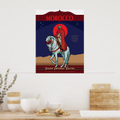 Marokko Reiseplakat Poster (Küche)
