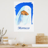 Marokko Reiseplakat Poster (Küche)