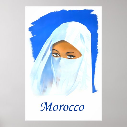Marokko Reiseplakat Poster (Vorne)