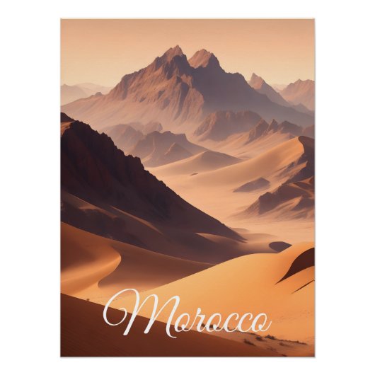 Marokko-Reiseposter Poster (Vorderseite)