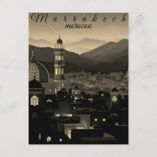 Marokko-Reisepostkarten-Kunst, Marrakech-Reisekuns Postkarte
