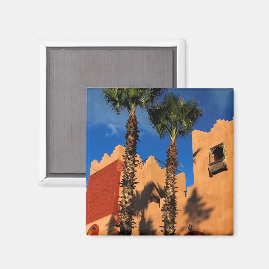 Marokko Resort Außenbereich Magnet (Vorderseite/Rückseite)