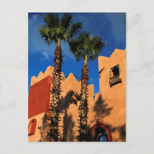 Marokko Resort Außenbereich Postkarte (Vorderseite)