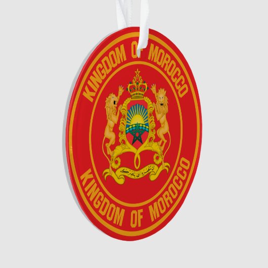 Marokko-RundEmblem Ornament (Vorderseite)