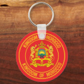 Marokko-RundEmblem Schlüsselanhänger (Vorderseite)