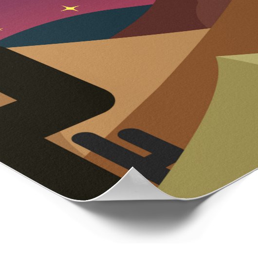 Marokko Sahara Poster (Ecke)