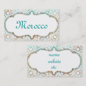 Marokko sauber visitenkarte (Vorne/Hinten)